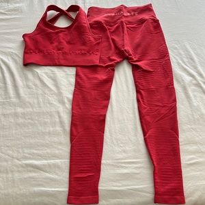 Red Alphalete Workout set